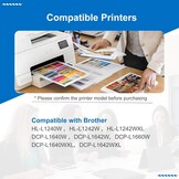 Zwarte Toner TN1150 - 58% Korting - Compatibel met Brother
