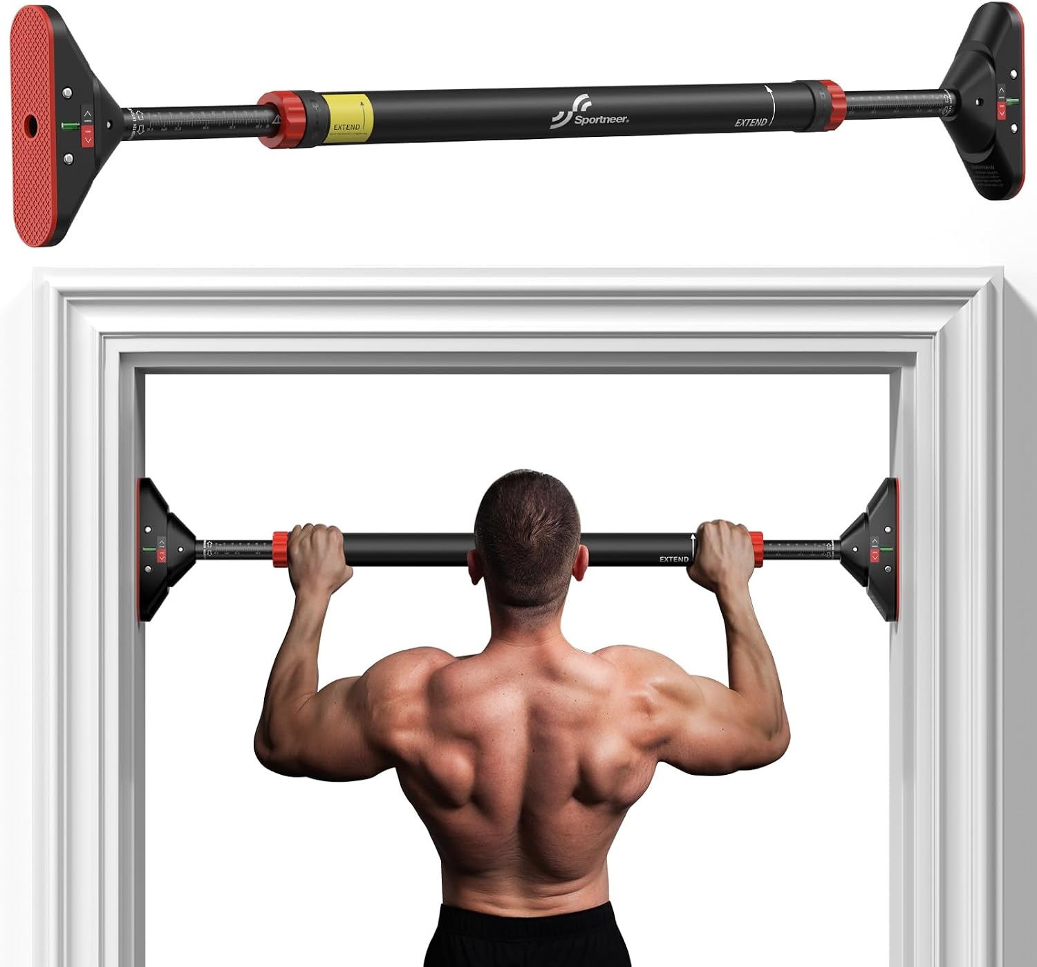 Optrekstang Deurkozijn Verstelbaar 75-94cm - 70% Korting