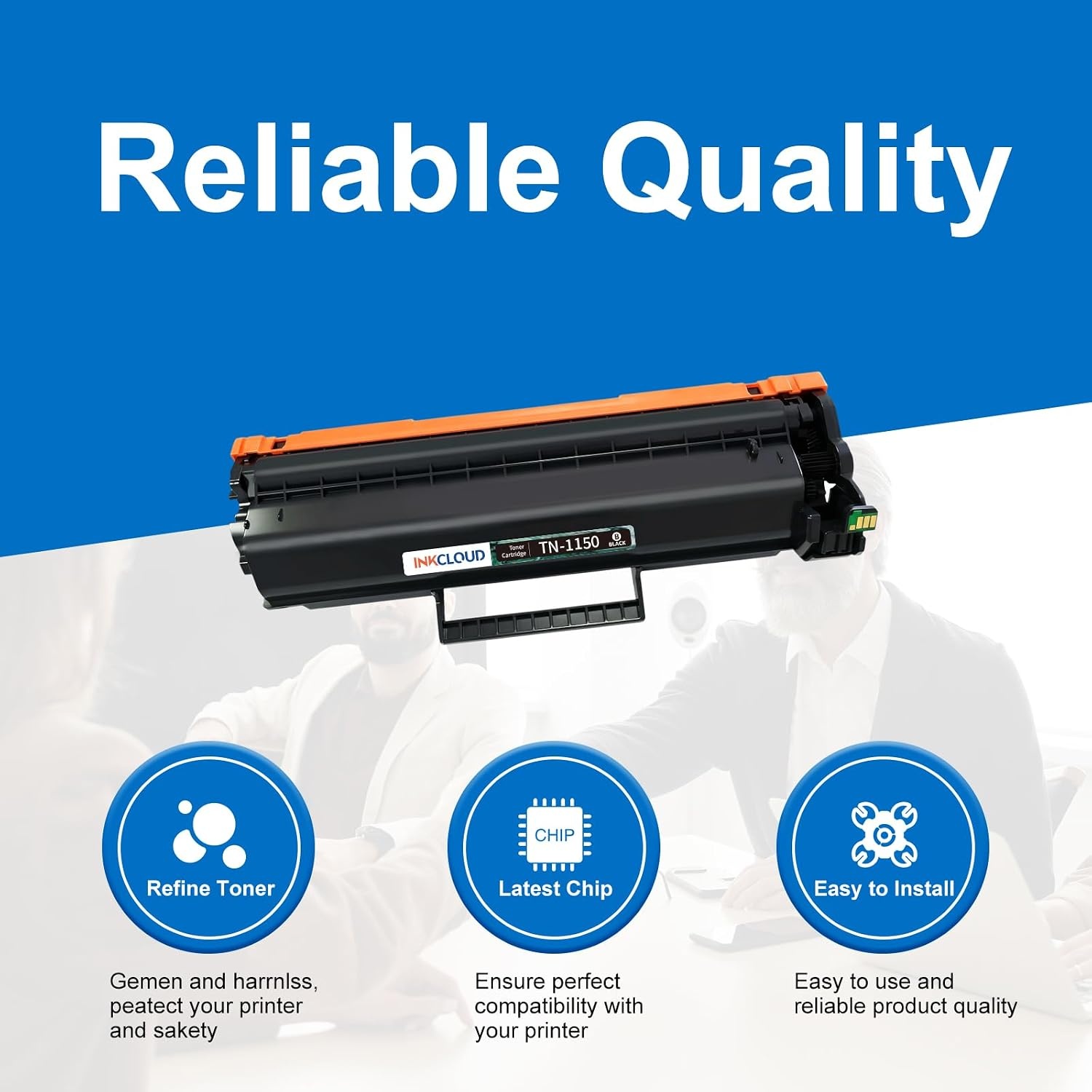 Zwarte Toner TN1150 - 58% Korting - Compatibel met Brother