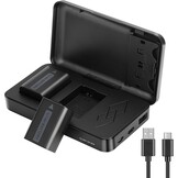 JYJZPB NP-FW50 Vervangende Batterij en laderset Dual Channel Compatibel voor Sony Alpha A6000 A6400 A6500 A6300 A6100 ZV-E10 A7 A7II A7RII A7SII A7S A7S2 A7R A7R2 A5100 Camera Batterijen en Oplader