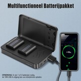 JYJZPB NP-FW50 Vervangende Batterij en laderset Dual Channel Compatibel voor Sony Alpha A6000 A6400 A6500 A6300 A6100 ZV-E10 A7 A7II A7RII A7SII A7S A7S2 A7R A7R2 A5100 Camera Batterijen en Oplader