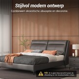 TONOR 2 Stks Houten Geluiddichte Panelen, 120 x 60 cm, 3D Decoratief Akoestisch Paneel, Geluidsisolator, Lamellenpanelen aan de Wand voor Woonkamer, Studio, Opnameruimte, Rozenhout Oranje
