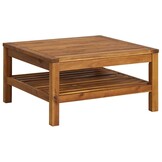 vidaXL Loungeset 2-delig Acaciahout met Donkergrijze Kussens - 65% Korting!