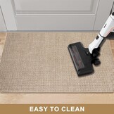 Binnen Deurmat 80 x 120 cm, Antislip Absorberende Entreemat, Ultradunne Wasbare Deurmat, Geschikt Voor Binnen- en Buitengebruik, Slaapkamers, Keukens, Entrees, Gangen (Beige)