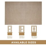 Deurmat 80x120cm Beige, Antislip & Wasbaar - 39% Korting