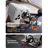 LISEN Magsafe Car Mount 15 W Telefoonhouder Auto met Inductieve Snellaadfunctie, Car Phone Holder compatibel met MagSafe Fast Wireless Charger voor iPhone 15 14 13/iPad/Samsung/Xiaomi