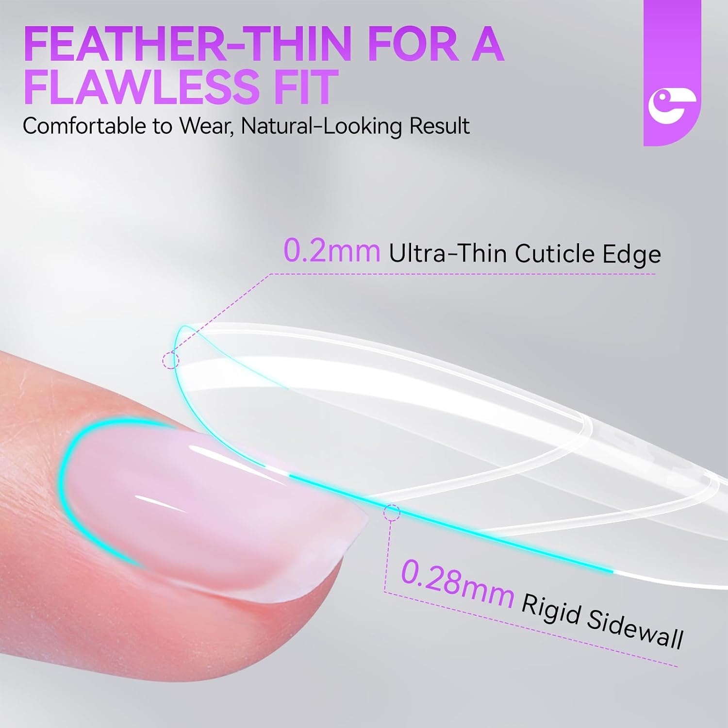 Dubbele Nagelvormen voor Gel: Sandwich Design, 240 Stuks, 15 Maten (57% Korting)