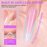 Dubbele Nagelvormen voor Gel: Sandwich Design, 240 Stuks, 15 Maten (57% Korting)