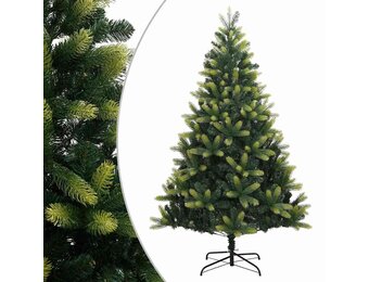 Kunstkerstboom 210 cm met Scharnierende Takken & Standaard - 81% Korting!