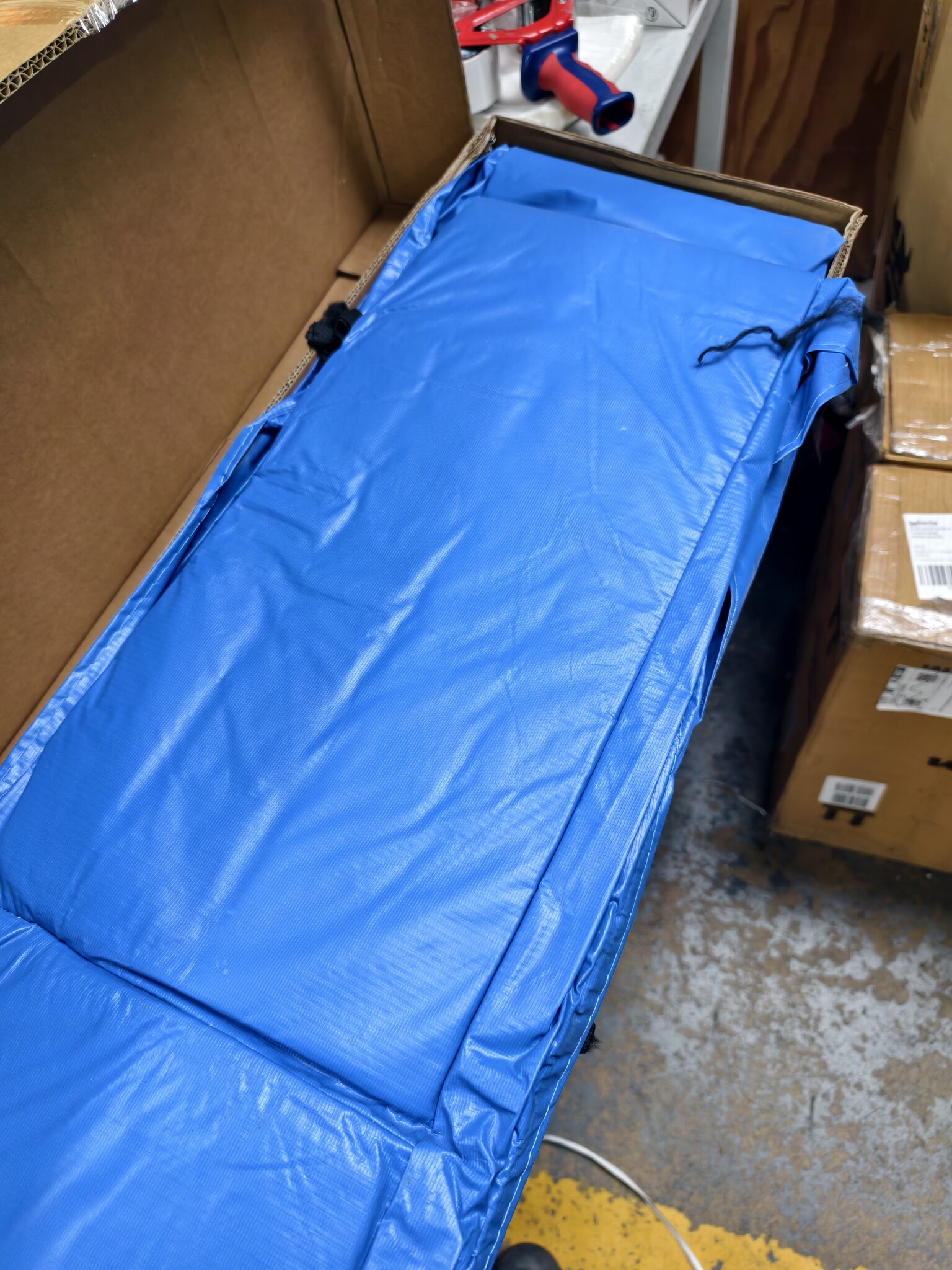 Rechthoekige Trampoline Rand Blauw 200x300 cm - 58% Korting