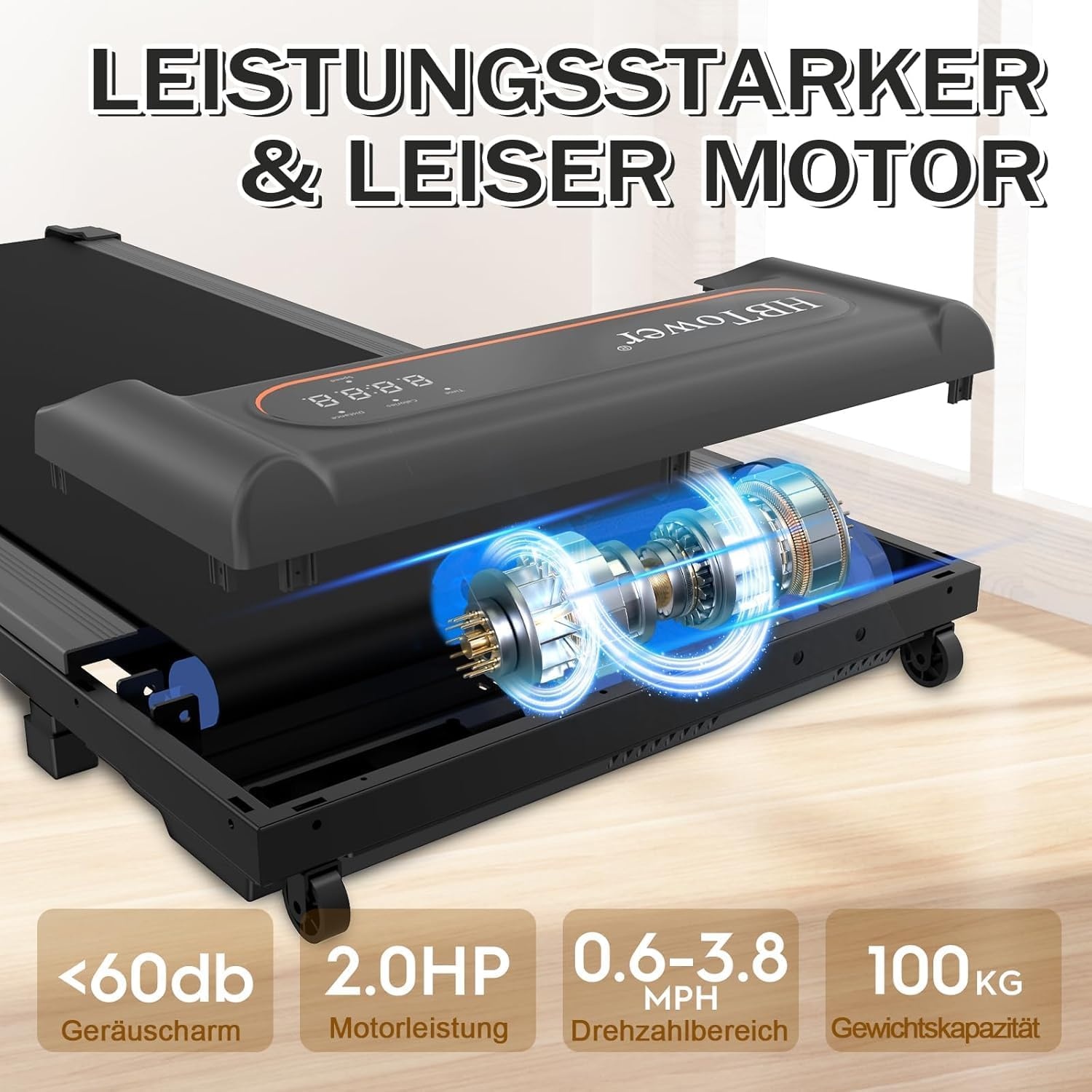 HBTower 2-in-1 Loopband Zwart - 54% Korting