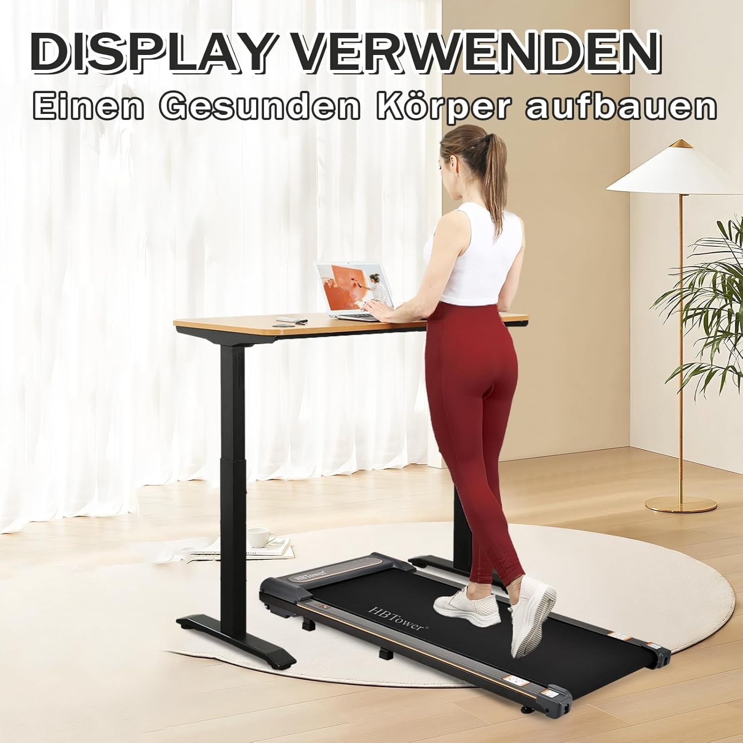 HBTower 2-in-1 Loopband Zwart - 54% Korting