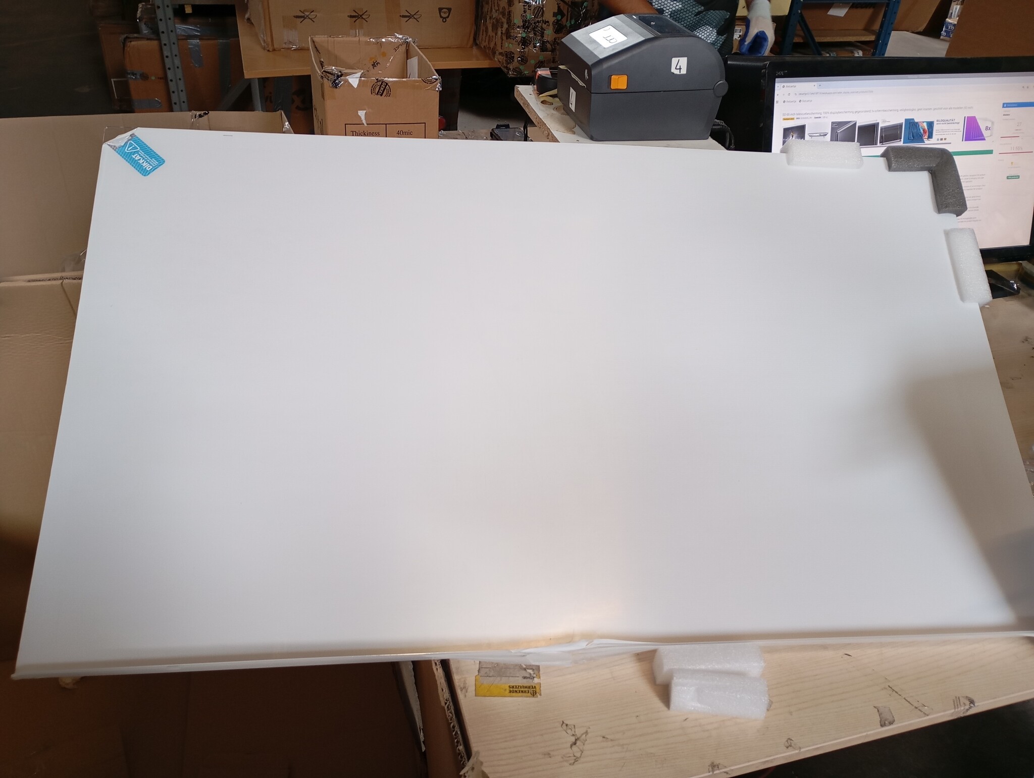 50" TV Schermbeschermer - Acryl Glas (58% Korting)