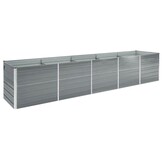 Verhoogde Plantenbak Staal Grijs 400x80x45 cm - 34% Korting