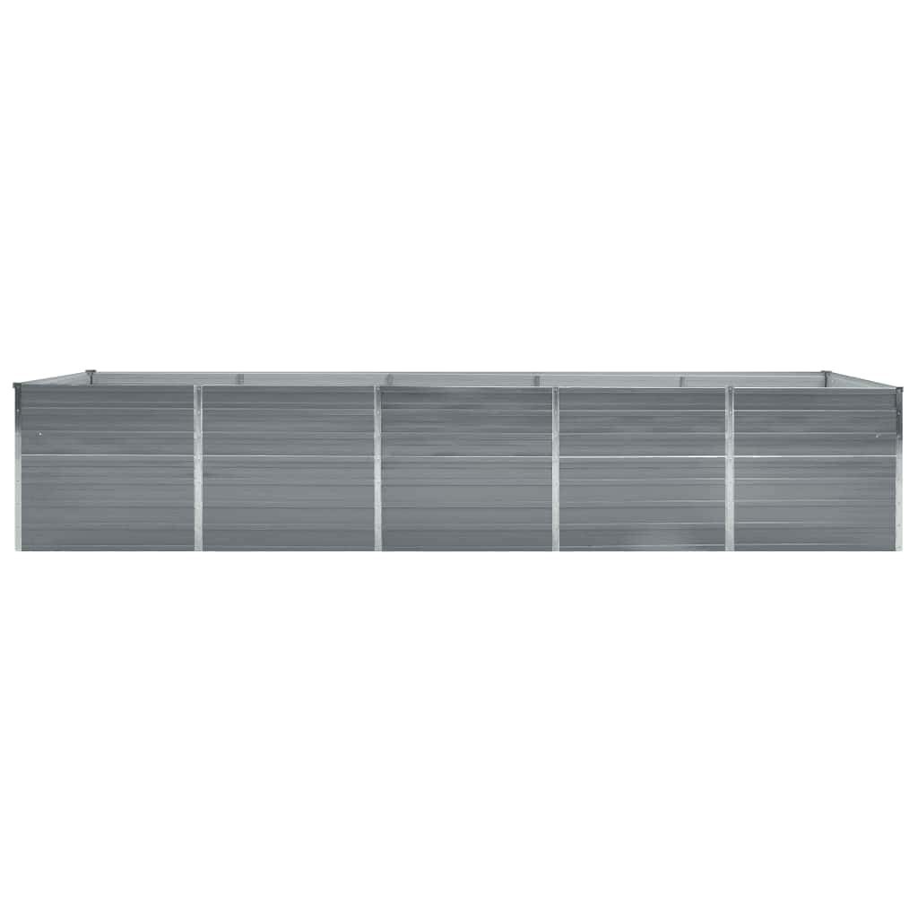 Verhoogde Plantenbak Staal Grijs 400x80x45 cm - 34% Korting