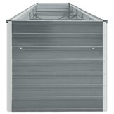 Verhoogde Plantenbak Staal Grijs 400x80x45 cm - 34% Korting