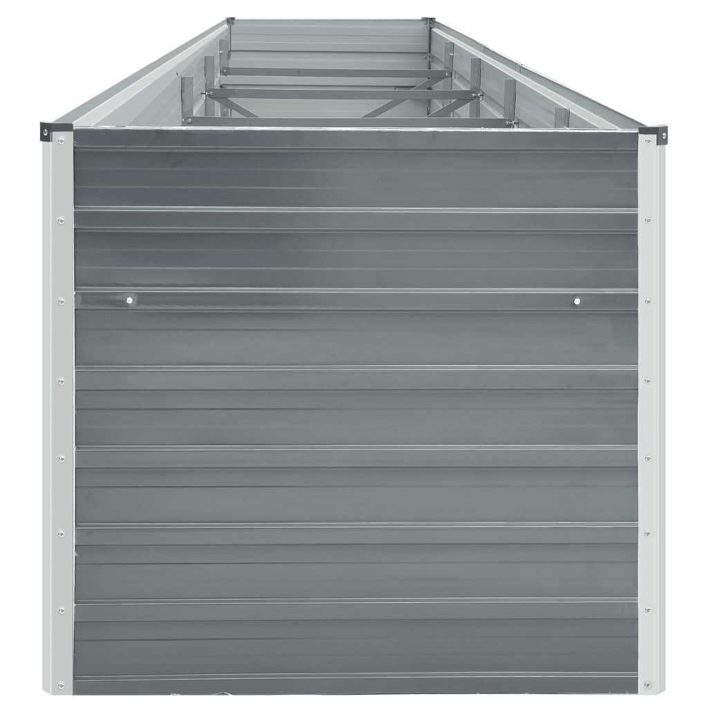 Verhoogde Plantenbak Staal Grijs 400x80x45 cm - 34% Korting