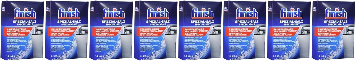 Finish Vaatwasmachine Zout 8 x 1,2 kg - 33% Korting!