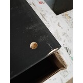 Houten Zandbak met Bankjes - Massief Grenenhout Zwart - 54% Korting