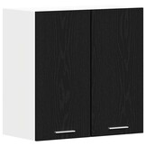 VidaXL Hangkast Zwart Eiken met Plank - 57% Korting!