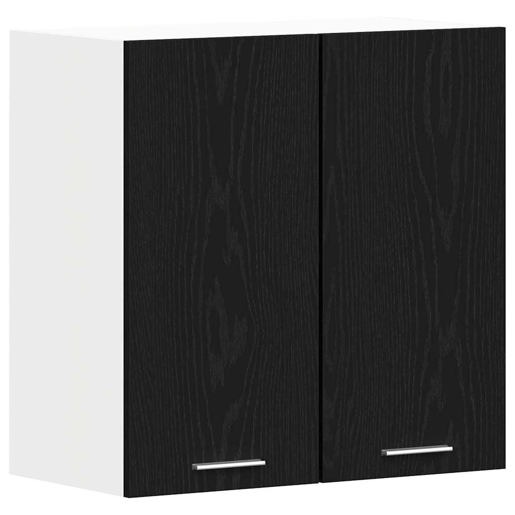 VidaXL Hangkast Zwart Eiken met Plank - 57% Korting!
