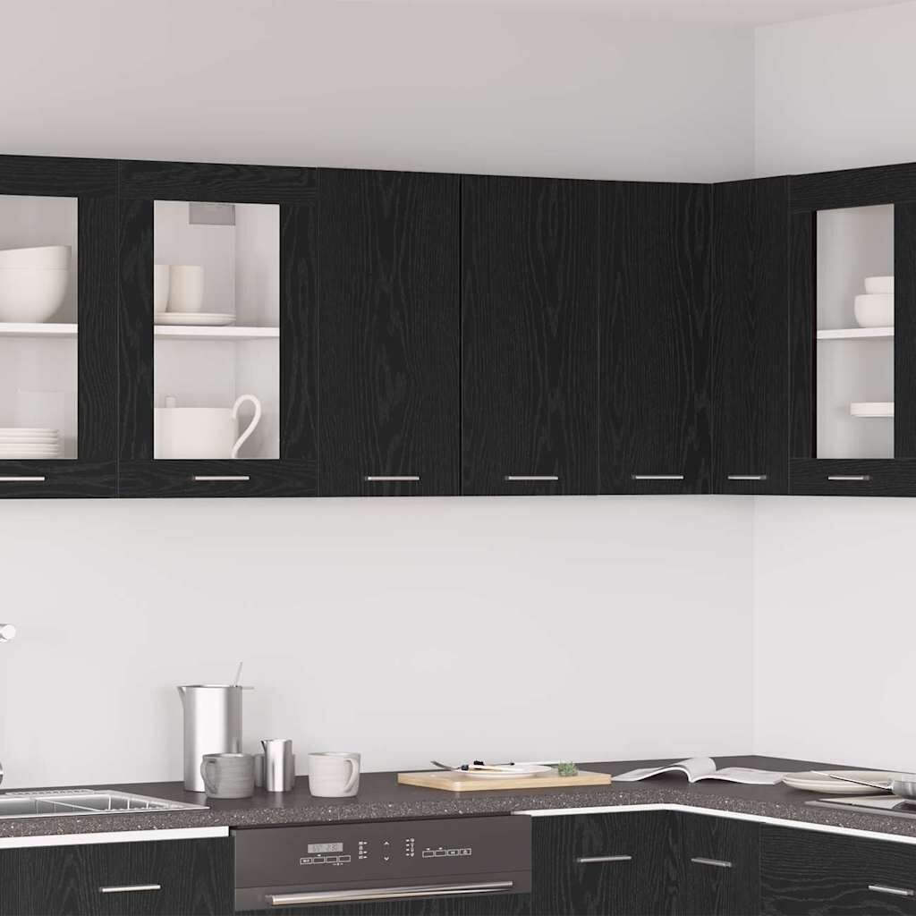 VidaXL Hangkast Zwart Eiken met Plank - 57% Korting!