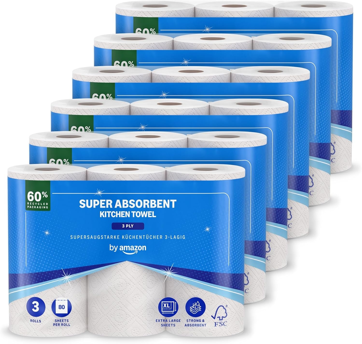 Super Absorberende Keukendoeken - 18 Rollen met 27% Korting