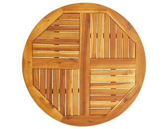 Rond Tafelblad Massief Acaciahout Ø 80x2,2 cm - 34% Korting