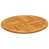 Rond Tafelblad Massief Acaciahout Ø 80x2,2 cm - 34% Korting