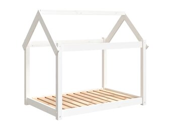 Hondenmand Grenenhout Wit 101x70x90 cm - 34% Korting