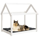 Hondenmand Grenenhout Wit 101x70x90 cm - 54% Korting