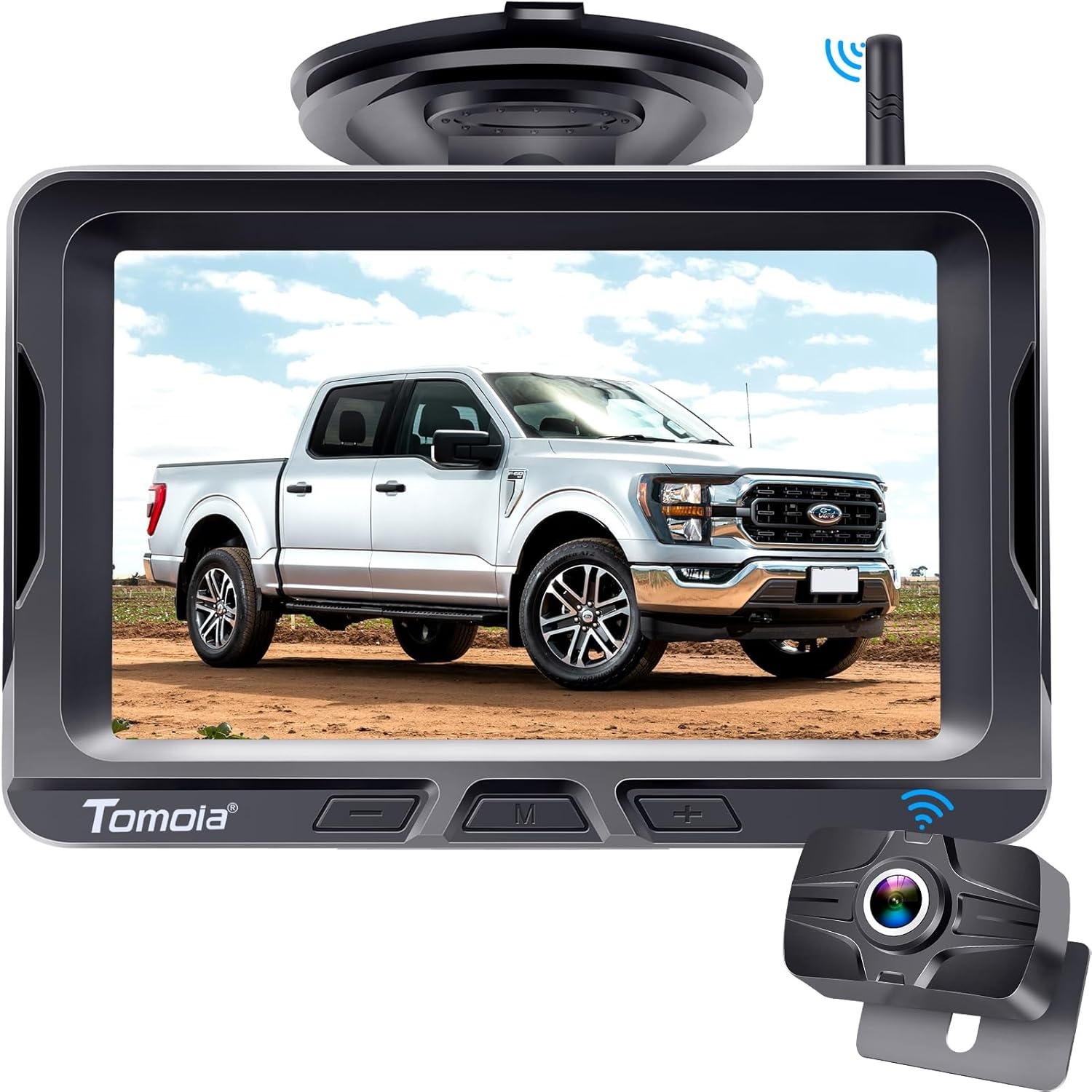 Draadloze Achteruitrijcamera met 5" HD Monitor - 1080P