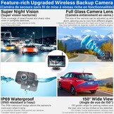 Draadloze Achteruitrijcamera met 5" HD Monitor - 1080P