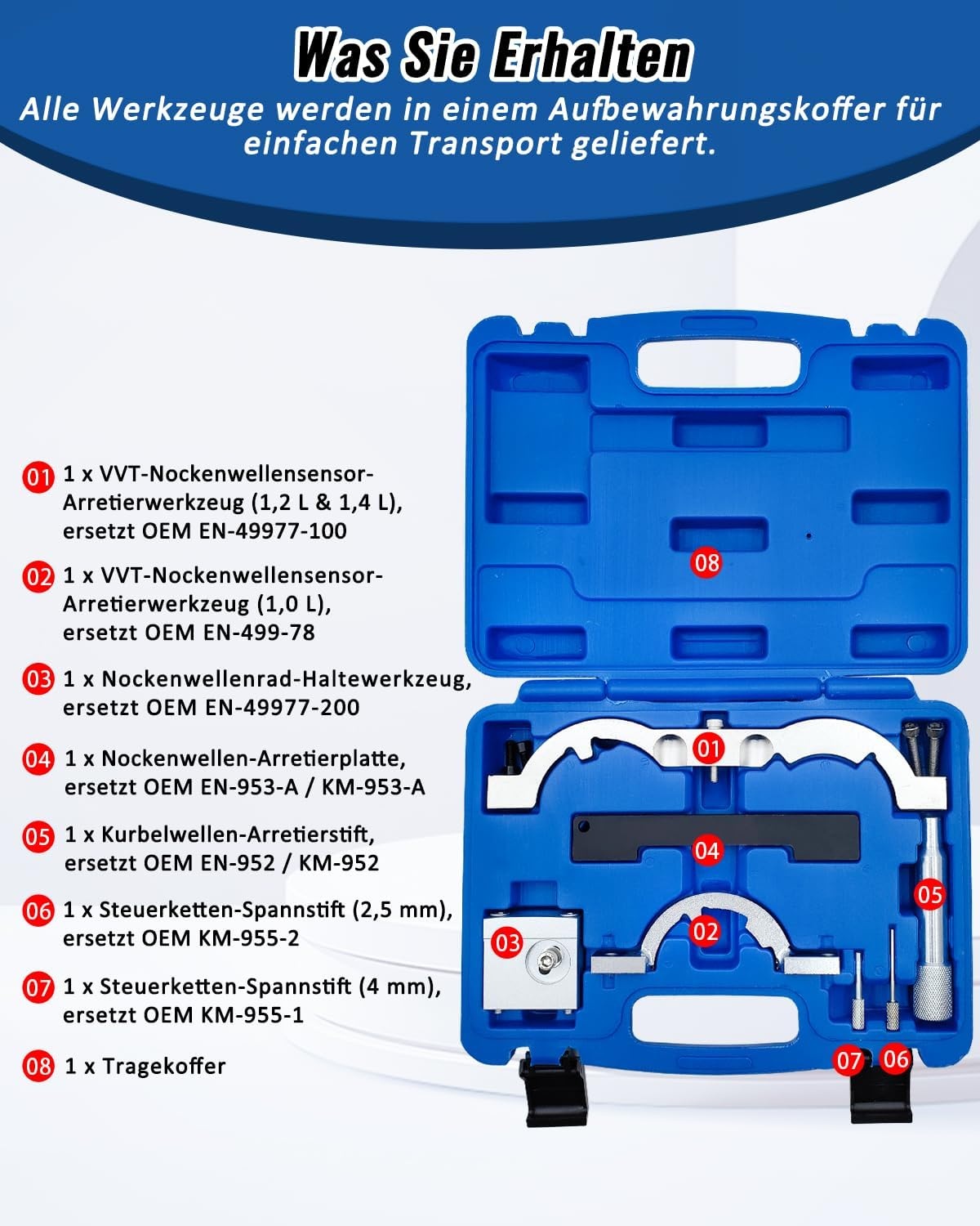 Distributie Afstelgereedschap Set Chevrolet/Opel 1.0-1.4 (33% korting)