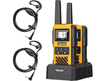 Gaswei G1pro Walkie-Talkies Geel - Set van 2 - 16 Kanalen - USB-C Oplaadbaar - IP67 Waterdicht