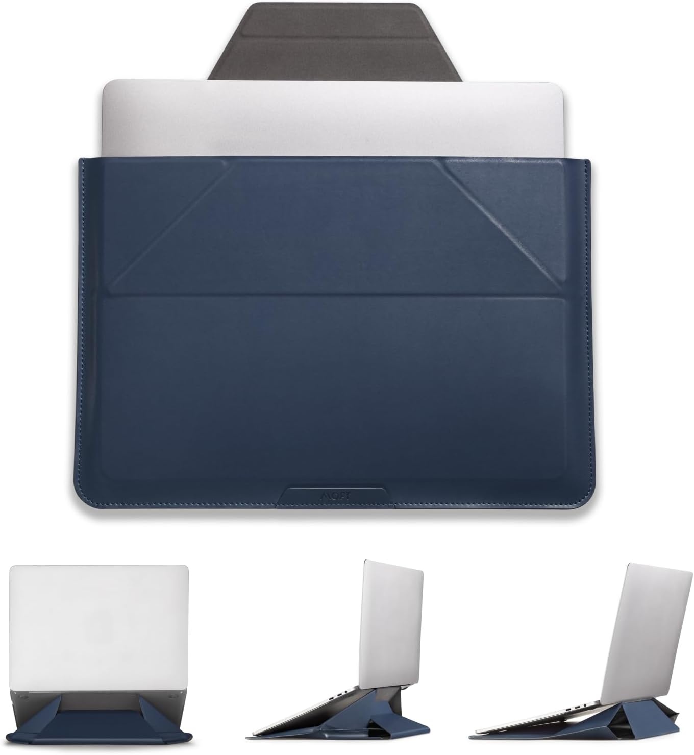 MOFT Laptop Sleeve & Standaard Donkerblauw (14") - 34% Korting
