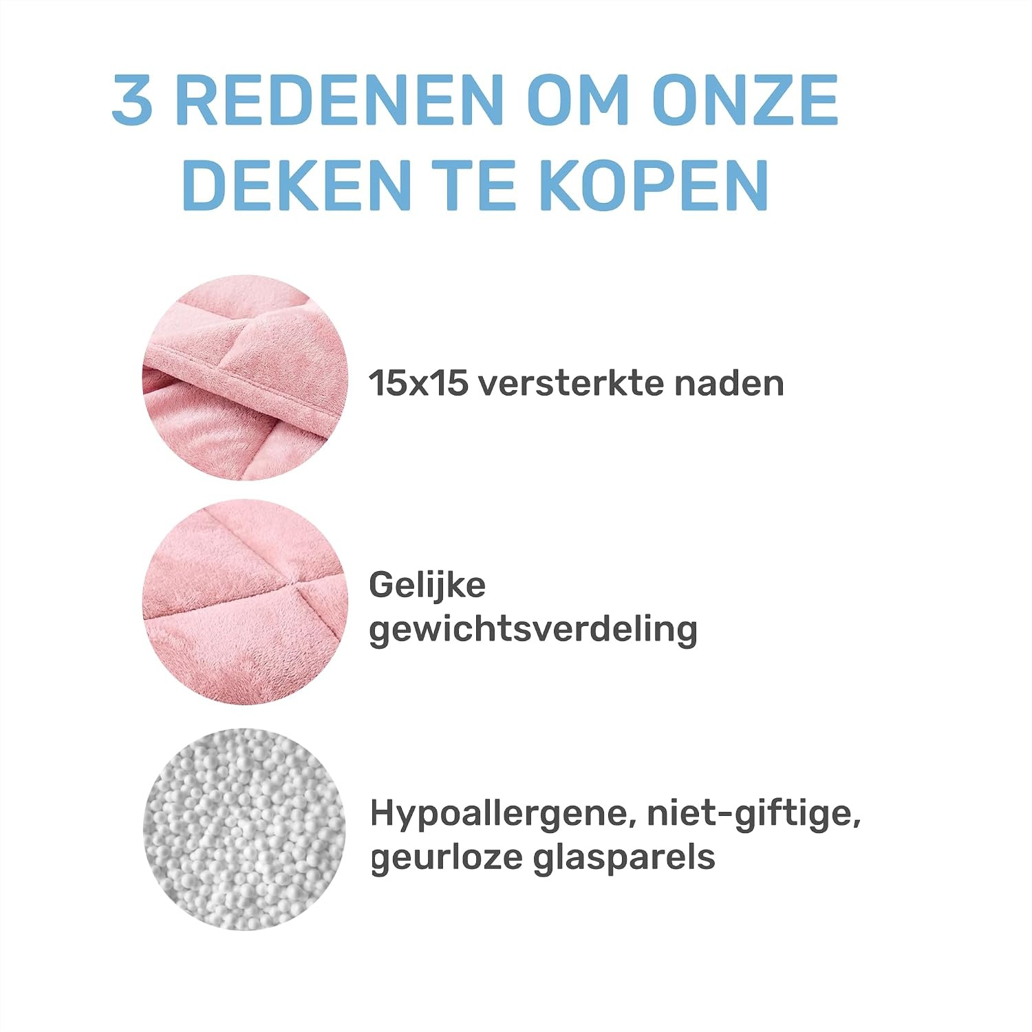 Roze Verzwaringsdeken Kinderen 90x120 cm (2.5 kg) - Hypoallergeen, 57% Korting