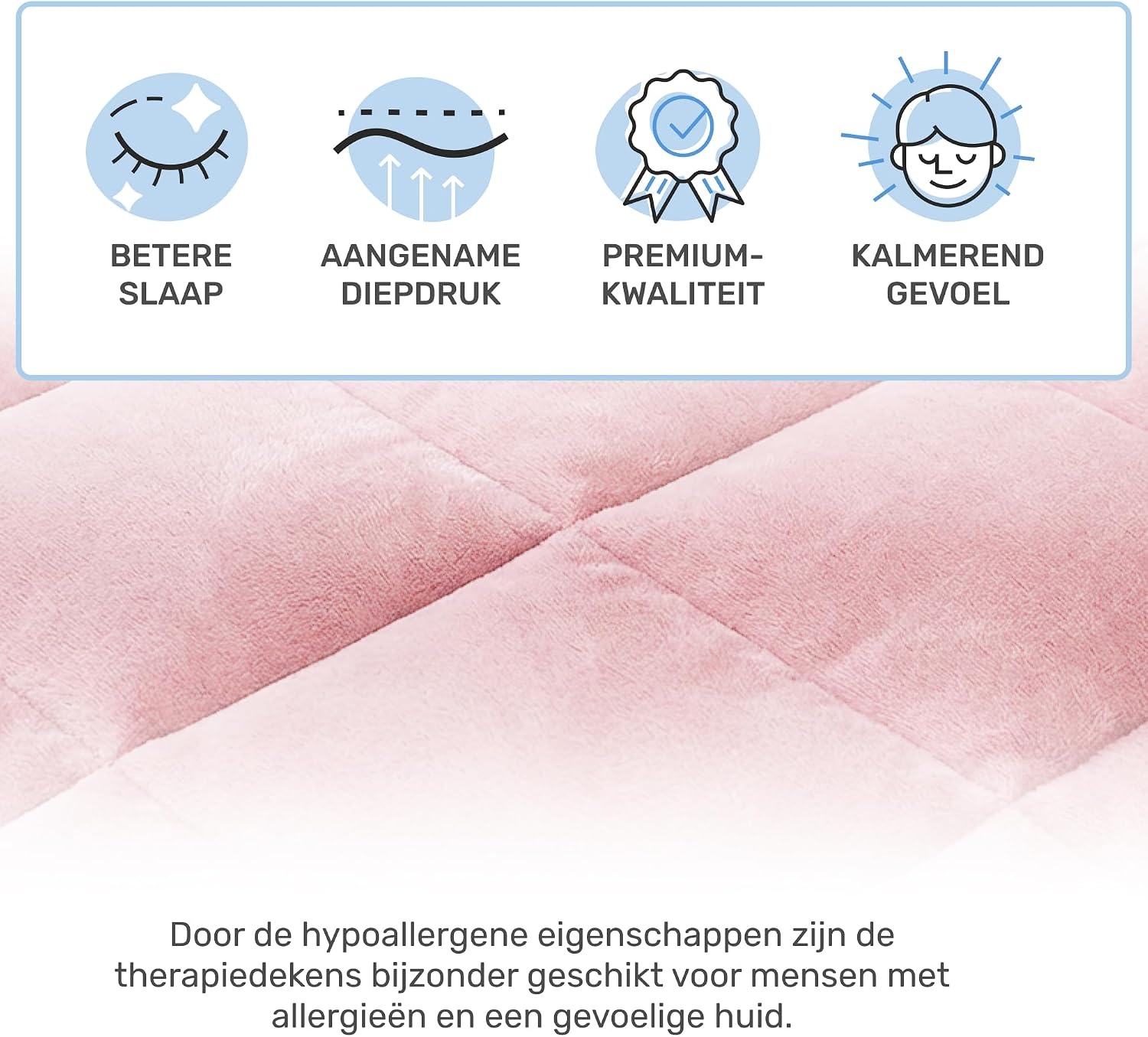 Roze Verzwaringsdeken Kinderen 90x120 cm (2.5 kg) - Hypoallergeen, 57% Korting