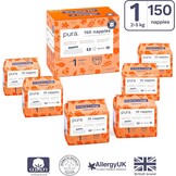 Pura Eco Babyluiers Maat 1 (2-5kg) - 150 stuks met 33% Korting