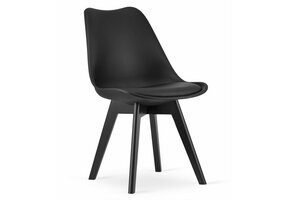 Eetkamerstoelen MARK Zwart, Set van 4 | 55% Korting