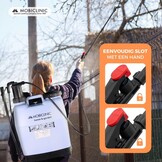 Mobiclinic®, Sproeirugzak, Fumibug, 16 L, Tuinieren, Pompdruk, 4 Verstelbare Spuitmonden, Lichtgewicht 2 kg, Spuit, Irrigatie, Ongediertebestrijding, Plantenverzorging, Fumibug