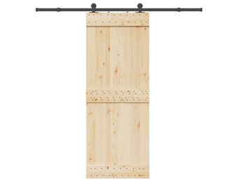 vidaXL Schuifdeurbeslag Set - 213,5 cm Staal Zwart - 53% Korting
