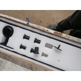vidaXL Schuifdeurbeslag Set - 213,5 cm Staal Zwart - 53% Korting