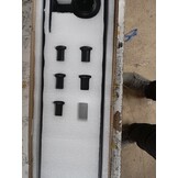 vidaXL Schuifdeurbeslag Set - 213,5 cm Staal Zwart - 53% Korting