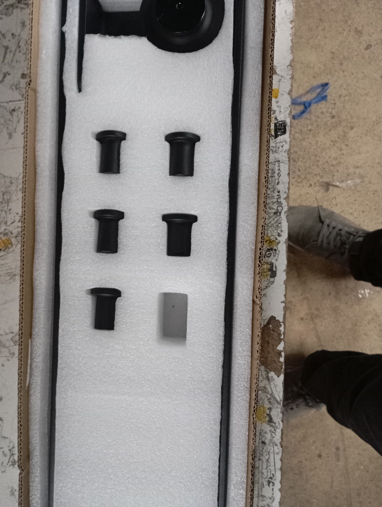 vidaXL Schuifdeurbeslag Set - 213,5 cm Staal Zwart - 53% Korting