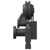 vidaXL Schuifdeurbeslag Set - 213,5 cm Staal Zwart - 53% Korting