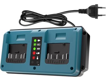 KUNLUN Charger for Bosch Professional 18V Li-Ion Battery Double Charger compatible with Bosch 18V GBA System BAT609 BAT610G BAT618G BAT619 BAT621