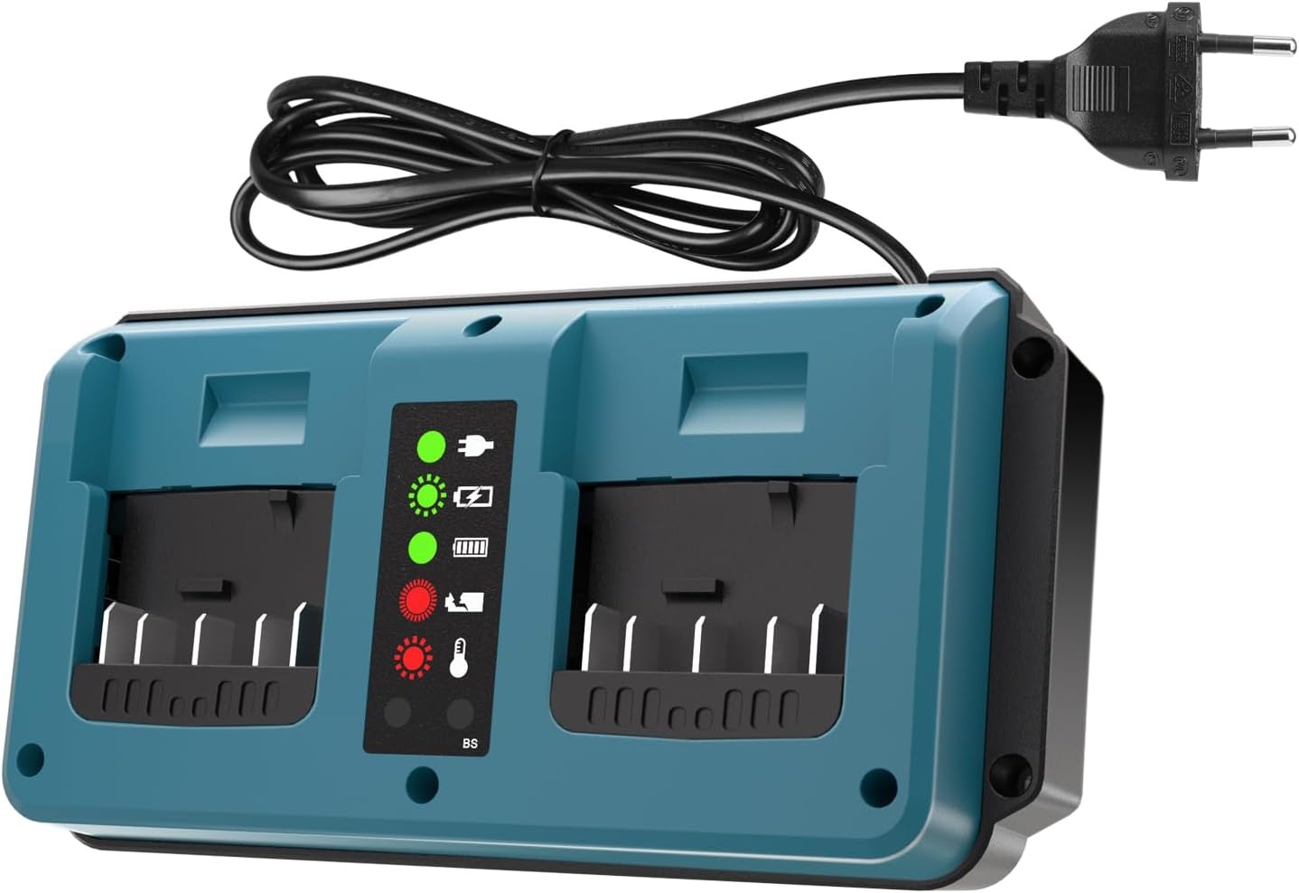 KUNLUN Charger for Bosch Professional 18V Li-Ion Battery Double Charger compatible with Bosch 18V GBA System BAT609 BAT610G BAT618G BAT619 BAT621
