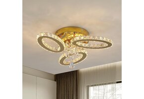 Kristallen Plafondlamp Goud 48cm - 53% Korting
