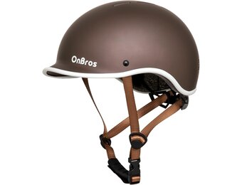 OnBros Retro Fietshelm Volwassenen - Maat L - Koffiebruin